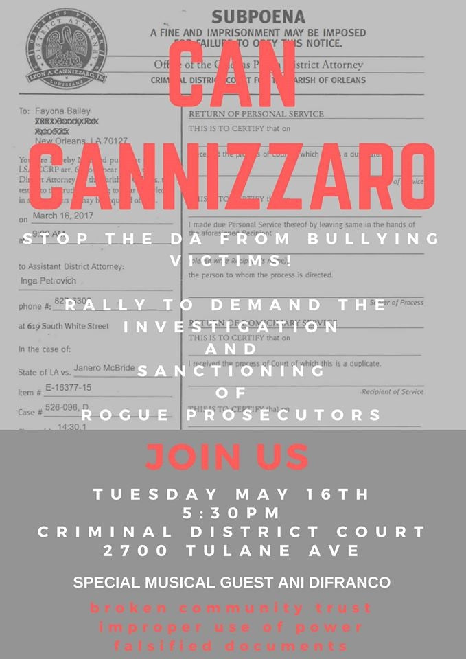 Can Cannizzaro Rally New Orleans Tuesday, May 16