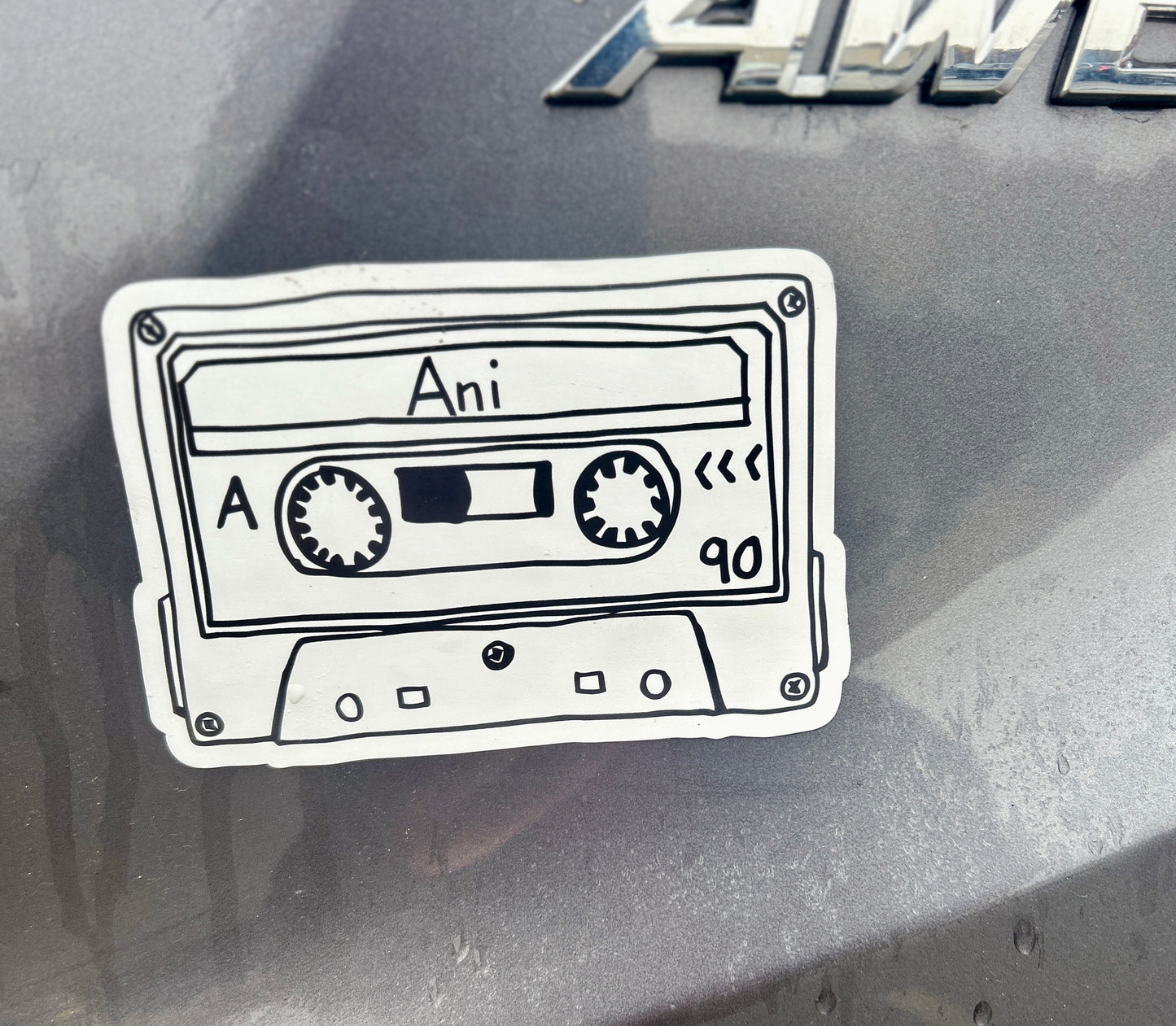 Cassette car magnet